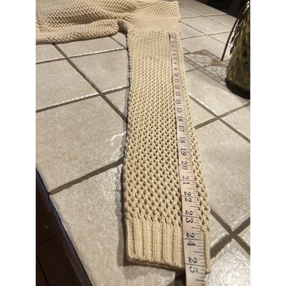 No Boundaries,Beige Crocheted Brown Button Down Sweater Cardigan 3XG (XXXL) (21) - Picture 14 of 17